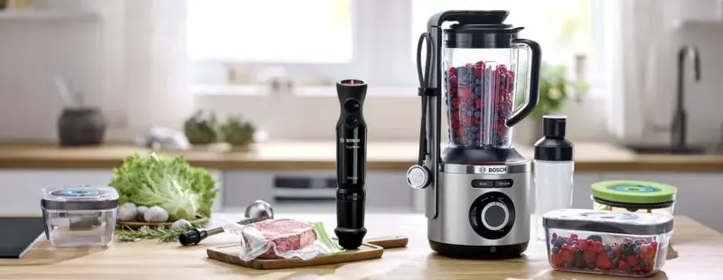 Vacuum sealing system for food.