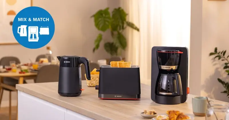 Trọn bộ thiết bị gia dụng bữa sáng giúp căn bếp của bạn trở nên sống động.