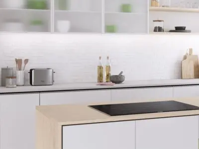 Bếp từ và bếp điện từ.