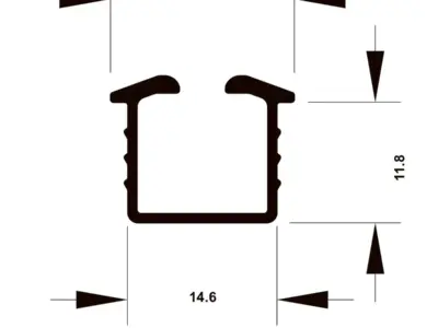 Ray trượt - Phụ kiện cho cửa trượt Hafele SLIDO F-LINE18 50A