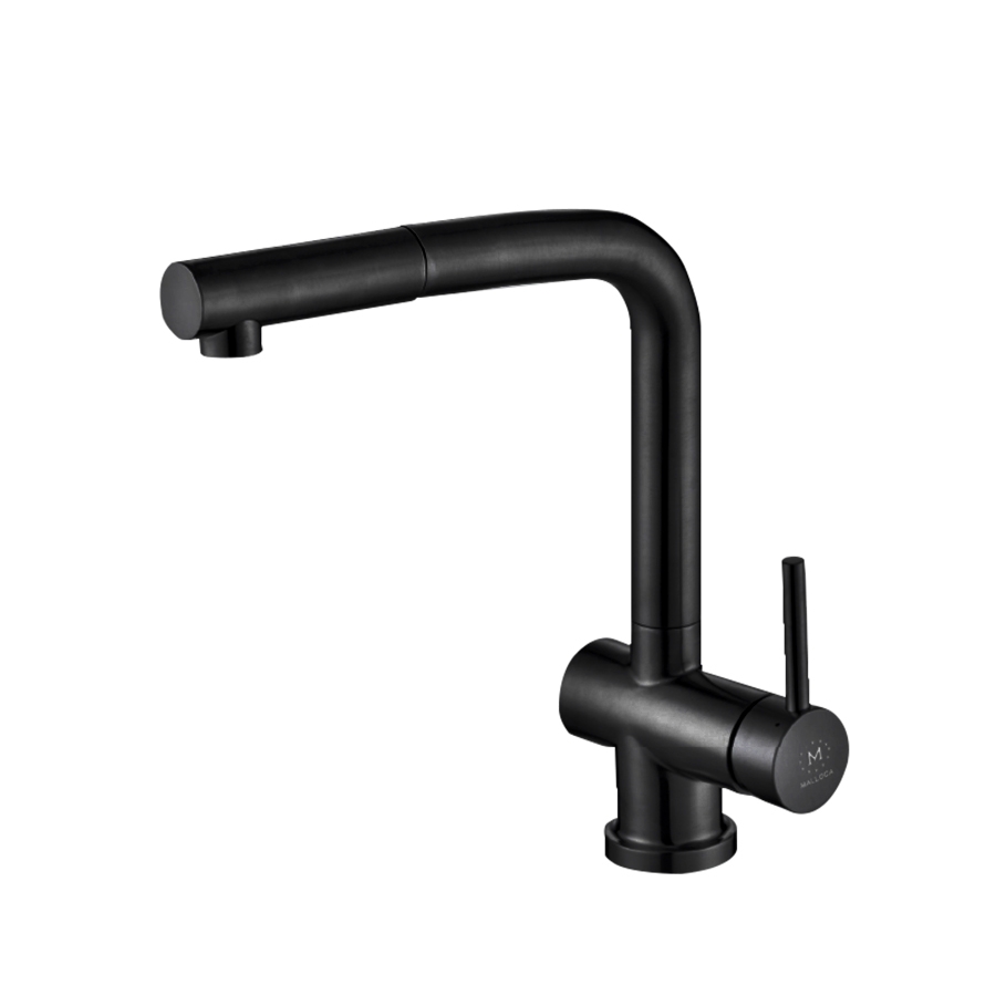 Vòi rửa chén nóng lạnh dây rút Inox 304 Malloca K103BL