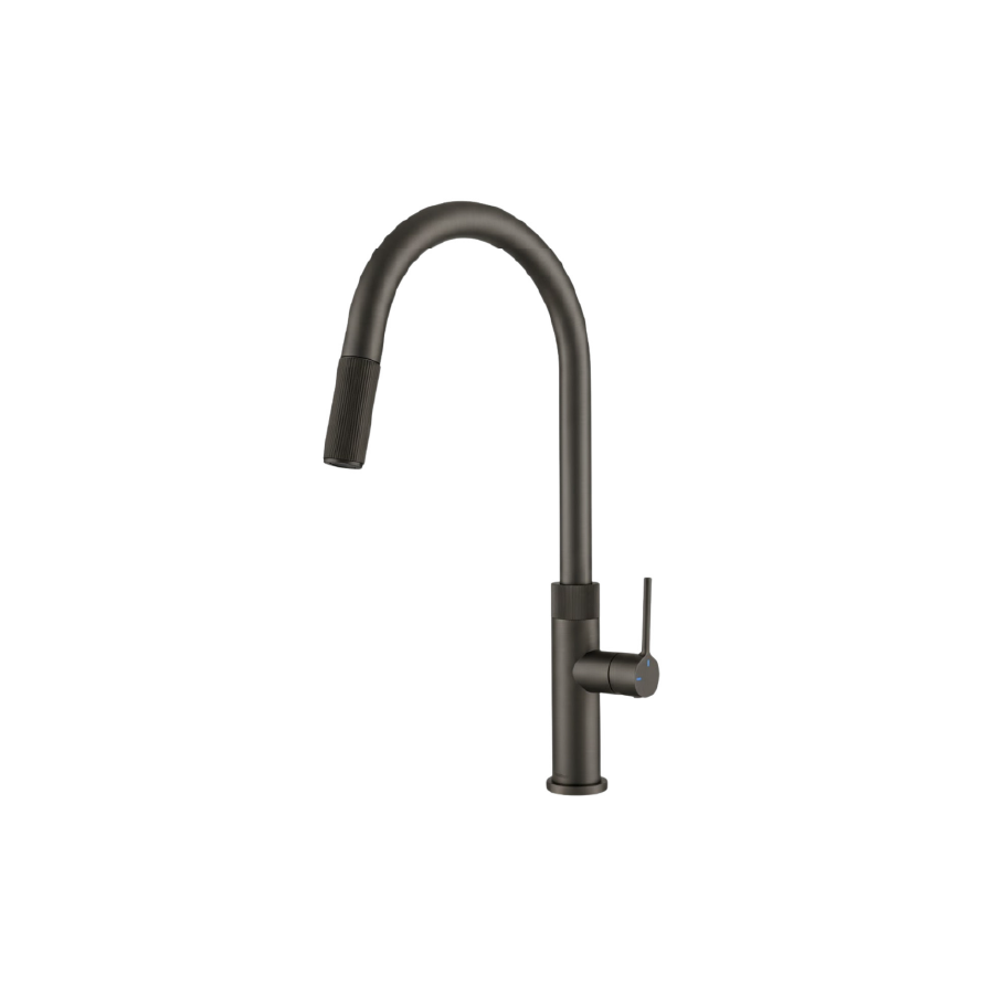 Vòi rửa chén nóng lạnh đồng thau mạ PVD Titan Malloca K1090BS