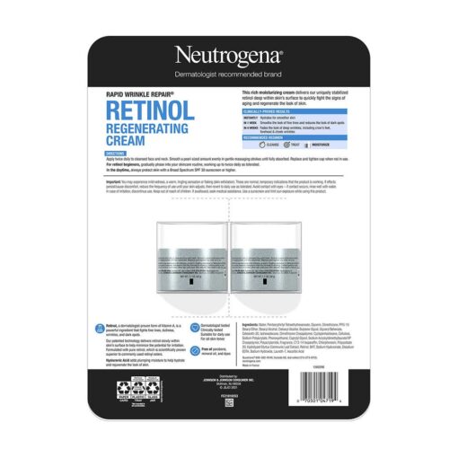 Set Kem Neutrogena Rapid Wrinkle Repair Retinol Regenerating Cream 2 Hộp