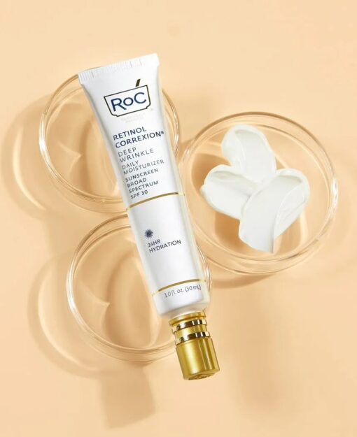 Set Kem Roc Retinol Correxion Day Cream With Spf 30 &Amp; Vitamin C Serum
