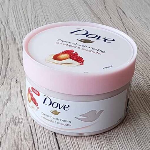 Tẩy Da Chết Dove Creme Dusch Peeling 255Ml Hương Lựu