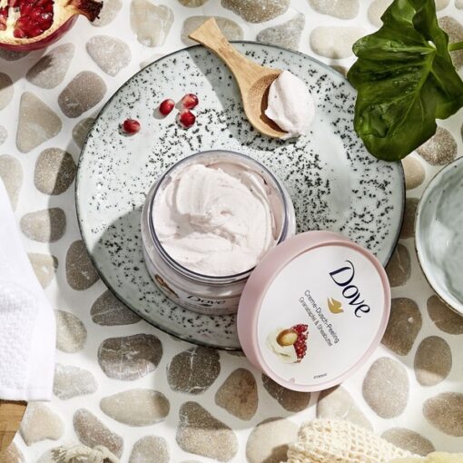 Tẩy Da Chết Dove Creme Dusch Peeling 255Ml Hương Lựu