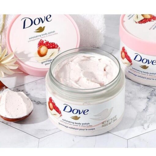 Tẩy Da Chết Dove Creme Dusch Peeling 255Ml Hương Lựu