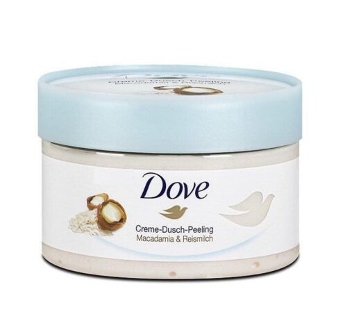 Tẩy Da Chết Dove Creme Dusch Peeling 255Ml Hương Macca