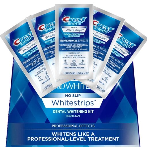 Miếng Dán Trắng Răng Crest 3D Whitestrips 1 Hour Express Teeth Whitening Kit Level 12