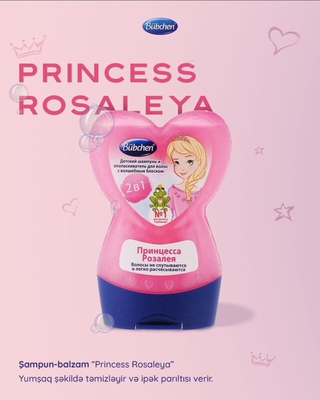 ầu Gội Xả Bubchen Shampoo & Spulung 2in1 Prinzessin Rosalea 230ml
