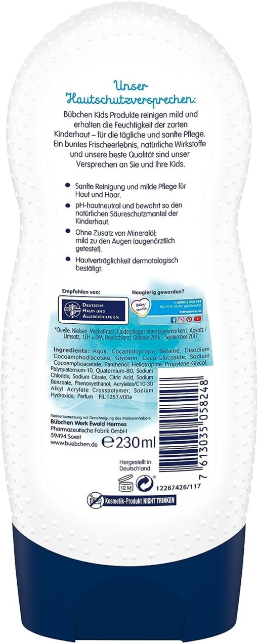 Sữa Tắm Gội Bubchen Shampoo &Amp; Duschgel 2In1 Sanfte Lieblinge 230Ml