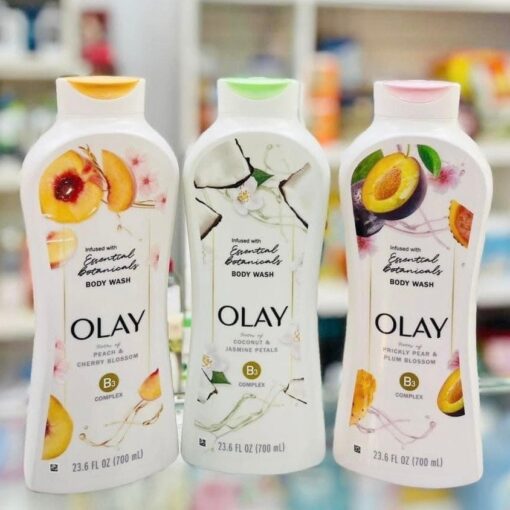 Sữa Tắm Olay Essential Botanicals 700Ml Hương Đào &Amp; Hoa Anh Đào