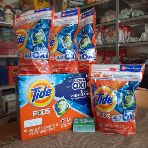 Viên Giặt Tide Pods Ultra Oxi 4In1 26 Viên