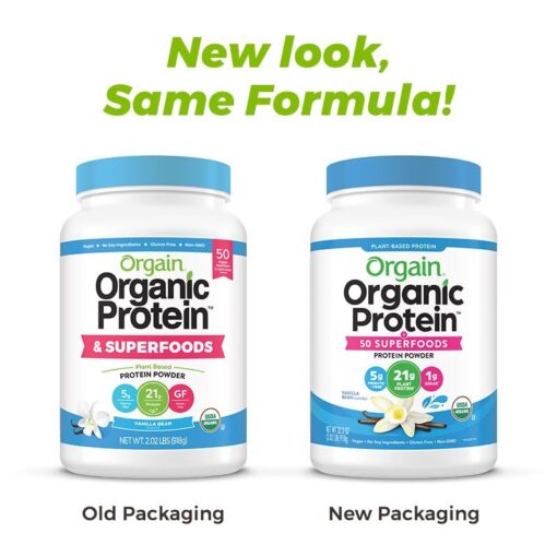 Bột Protein Orgain Organic Protein 50 Superfoods Hương Vanilla 1220G