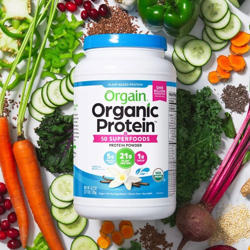 Bột Protein Orgain Organic Protein 50 Superfoods Hương Vanilla 1220g