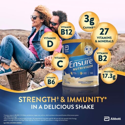 Sữa Bột Ensure Nutrivigor Shaker 400G Hương Vanilla Anh