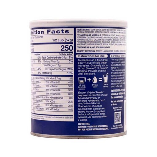 Sữa Bột Ensure Mỹ Original Nutrition Powder 397G Hương Vanilla Mỹ