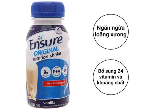 Sữa Nước Ensure Original Nutrition Shake Hương Vani 24 Chai 237Ml