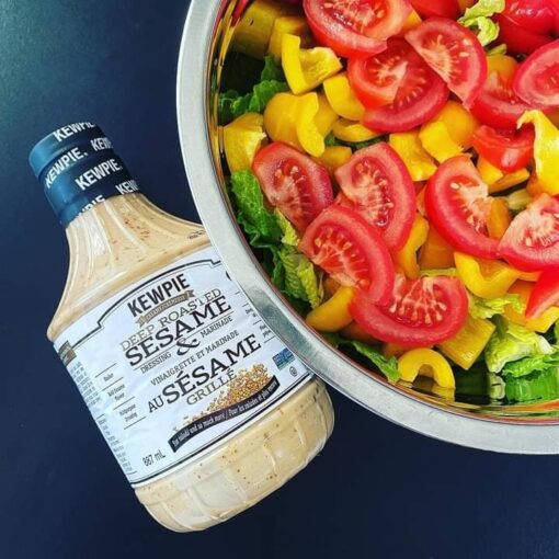 Sốt Mè Rang Kewpie Creamy Deep Roasted Sesame Dressing Marinade 887Ml