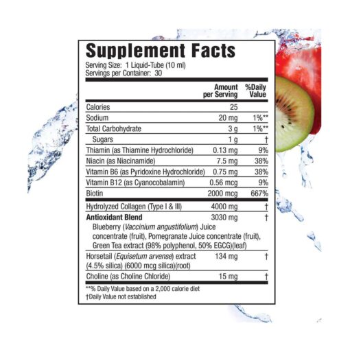 Nước Uống Applied Nutrition Collagen Liquid 30 Ống Đẹp Da Chống Lão Hoá