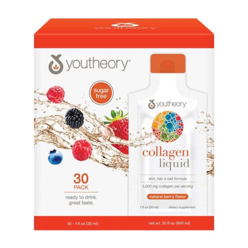 Nước Uống Youtheory Collagen Liquid 30 Gói Bổ Sung Collagen Đẹp Da