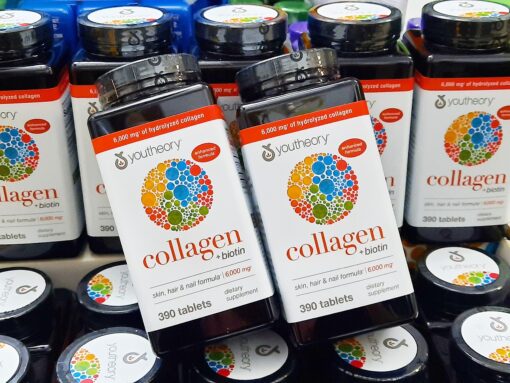 Viên Uống Youtheory Collagen Biotin 390 Viên Bổ Sung Collagen