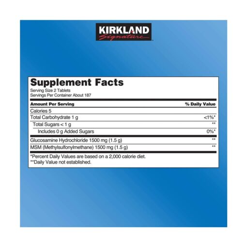 Viên Uống Kirkland Signature Glucosamine Hcl With Msm 375 Viên
