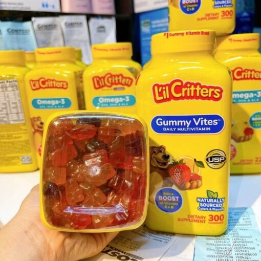Kẹo Dẻo L’il Critters Gummy Vites Daily Multivitamin Cho Bé 300 Viên Mỹ