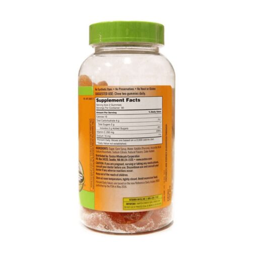 Kẹo Dẻo Kirkland Signature Adult Gummies Bổ Sung Vitamin C 250Mg 180 Viên Mỹ