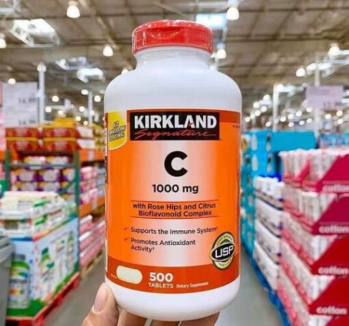 Viên Uống Kirkland Signature C 1000Mg Bổ Sung Vitamin C 500 Viên