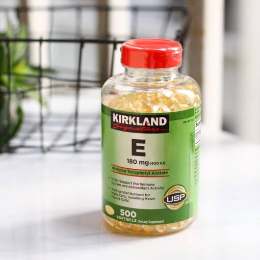 Viên Uống Kirkland Signature E 180Mg Bổ Sung Vitamin E 500 Viên